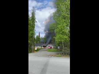 explosion of a 1900 liter fuel tank in alaska